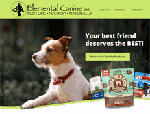 Tablet Screenshot of elementalcanine.com